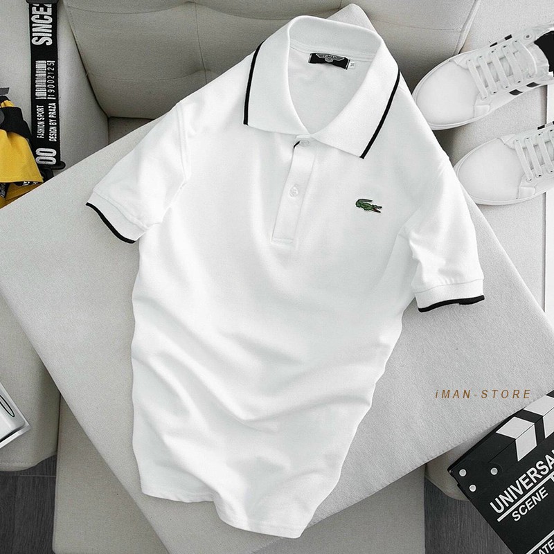 Áo polo nam phối viền cao cấp, áo thun nam cá sấu cổ bẻ, vải thun cotton 4 chiều co dãn cực tốt [HÀNG XỊN]