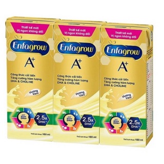 Lốc 3 hộp sữa bột pha sẵn Enfagrow A+ 180ml date t9/2021