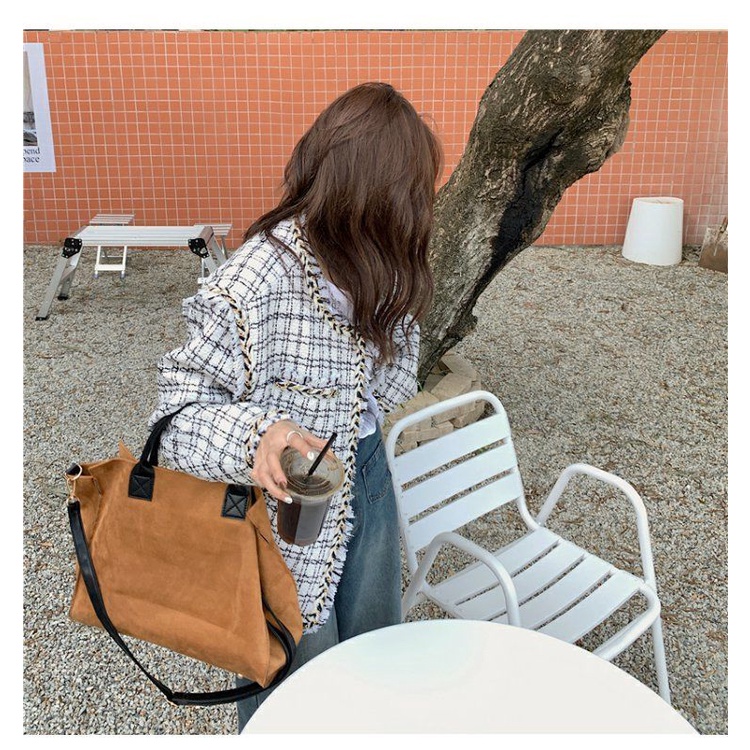 Áo Khoác Dáng Rộng Thời Trang Thu Đông Phong Cách Hàn Quốc Cho Nữ