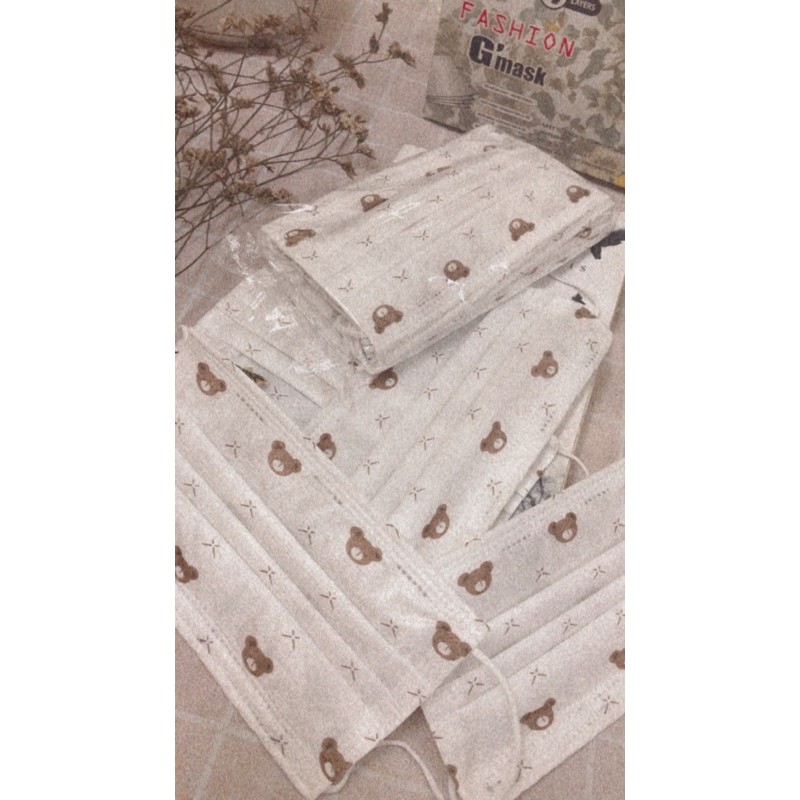 KHẨU TRANG CON GẤU 4 LỚP THỜI TRANG [ HOT TREND ] | BigBuy360 - bigbuy360.vn