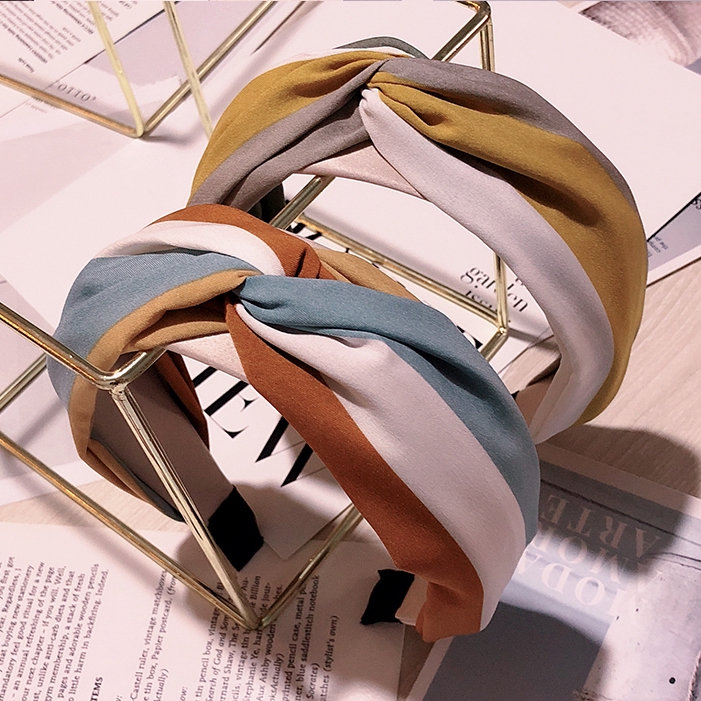 Băng đô màu sắc cầu vồng phong cách Hàn Quốc xinh xắn dành cho nữ