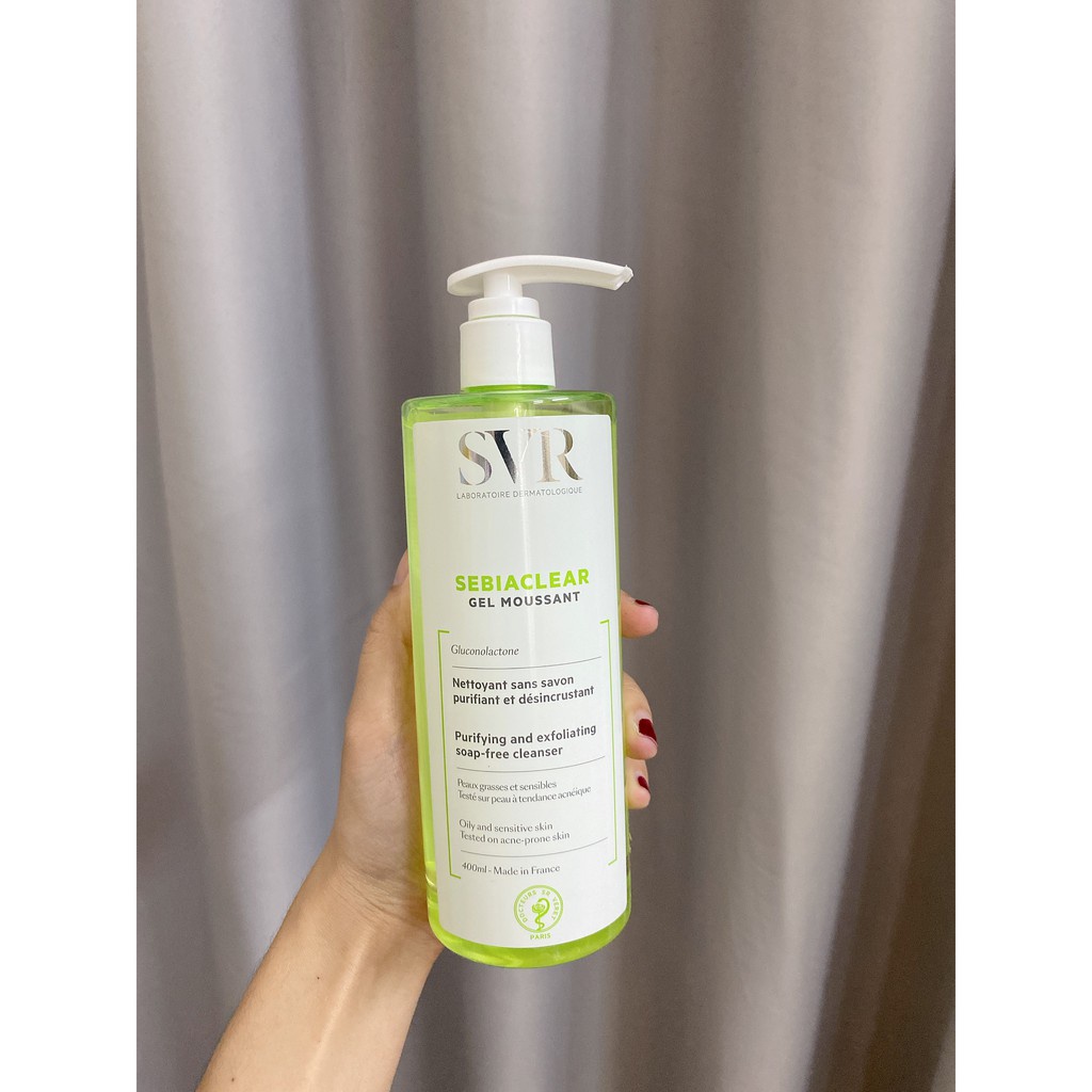 Sữa Rửa Mặt SVR Sebiaclear Gel Moussant Cho Da Dầu mụn, Da khô, Da Nhạy Cảm 200ml, 400ml