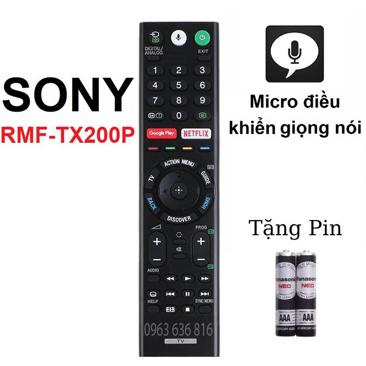 [FREESHIP 50K] Remote điều khiển tivi SONY RMF-TX200P - HÀNG MỚI