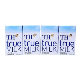 Lốc 4 hộp sữa th true milk 110ml