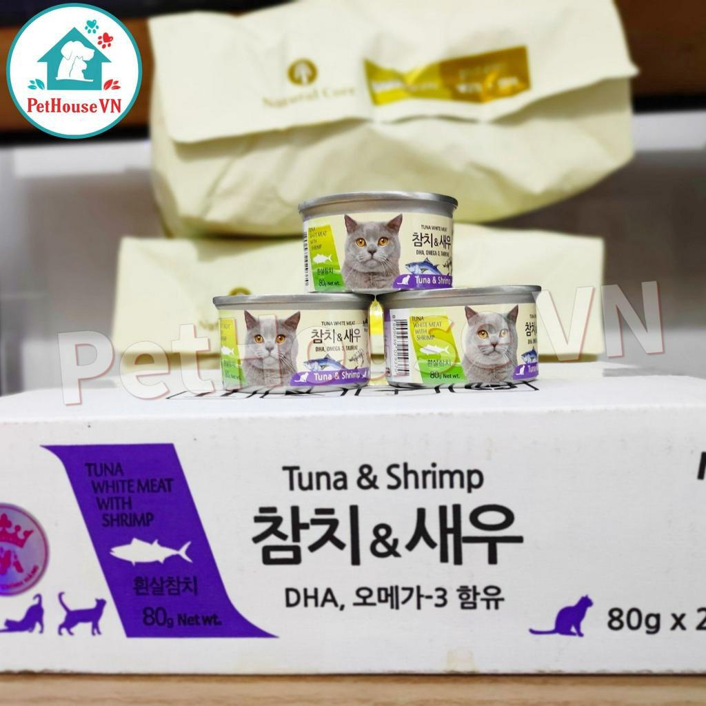 Thùng 24 Lon Pate MEOWOW Mix Đủ 6 Vị Cá Ngừ Trắng Nguyên Miếng Dành Cho Mèo Nhập Khẩu Hàn Quốc