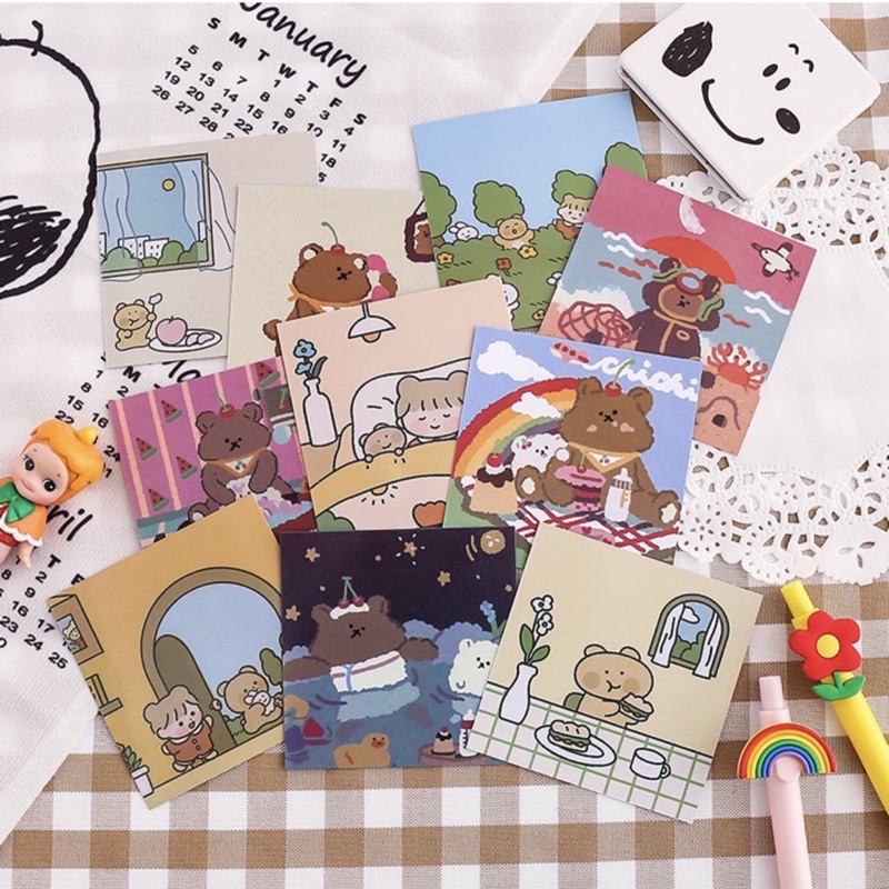 Card ảnh trang trí balo | decor dán tường cute xinh xinh 🧸 HÀNG CÓ SẴN