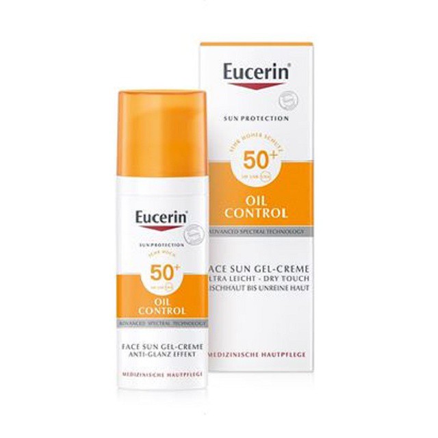 Kem chống nắng kiểm soát dầu Eucerin Sun Gel-Creme Oil Control Dry Touch SPF 50+ 50ml