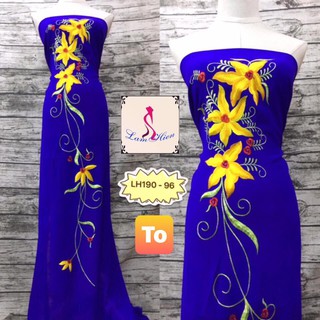 Vải áo dài thêu LH190