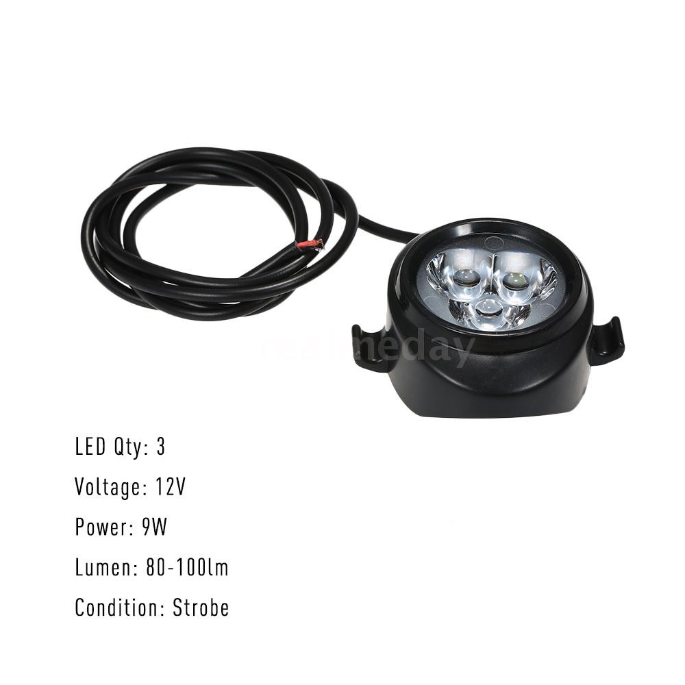 Đèn Led 3 Bóng 12v 9w Cho Xe Mô Tô