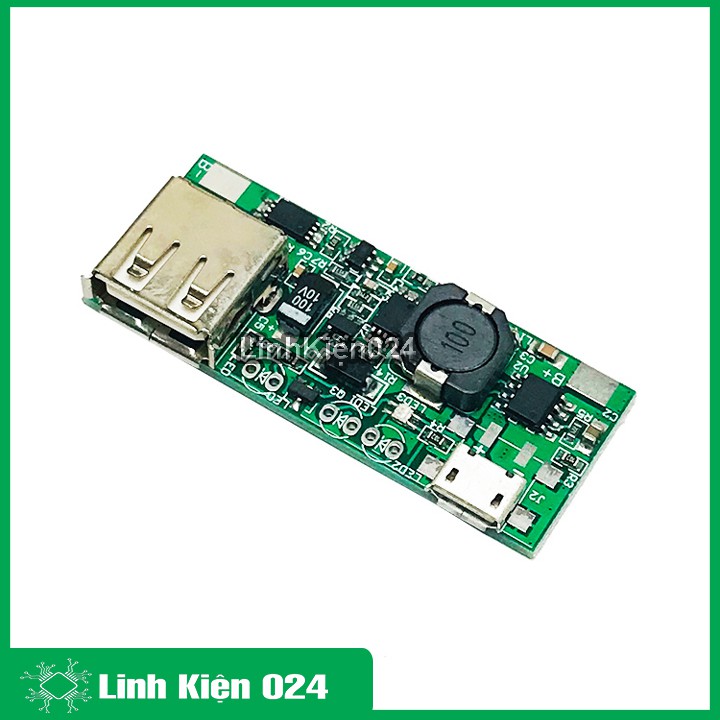 Mạch Sạc Pin Dự Phòng 5V 1A - Xanh Lá