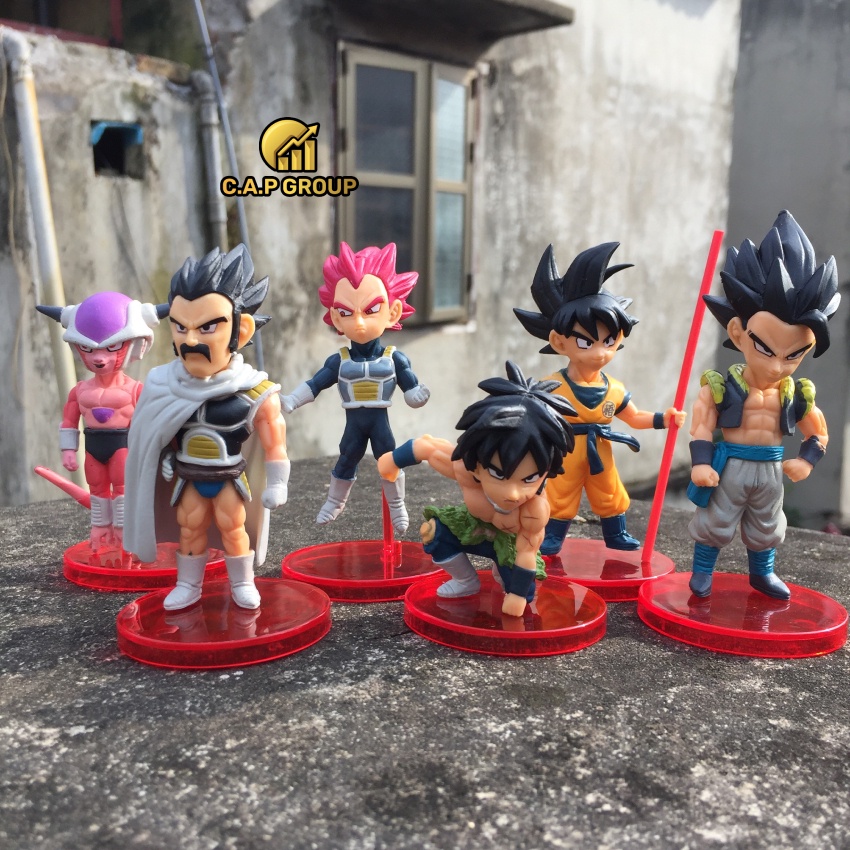 Mô hình Dragon Ball chibi nhân vật 7 Viên Ngọc Rồng Songoku - Bộ Cao 9 cm