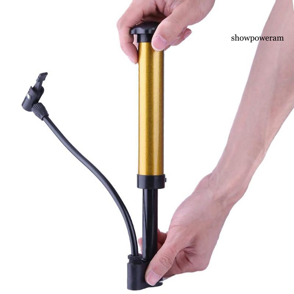 SP Portable High Pressure Bycycle Tire Basketball Football Manual Air Pump Inflator