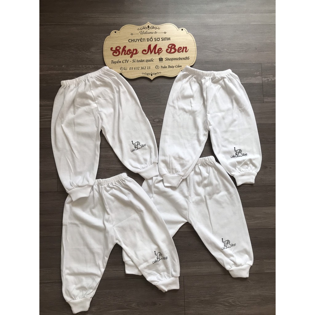 Quần dài màu trắng 100% cotton