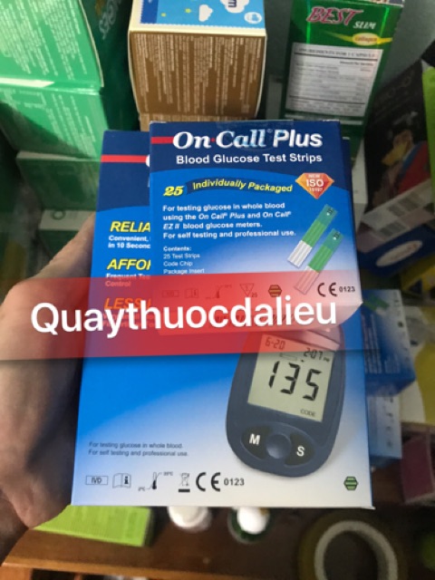 ✅MÁY THỬ ĐƯỜNG HUYẾT ON CALL PLUS (tặng 25 que thử)