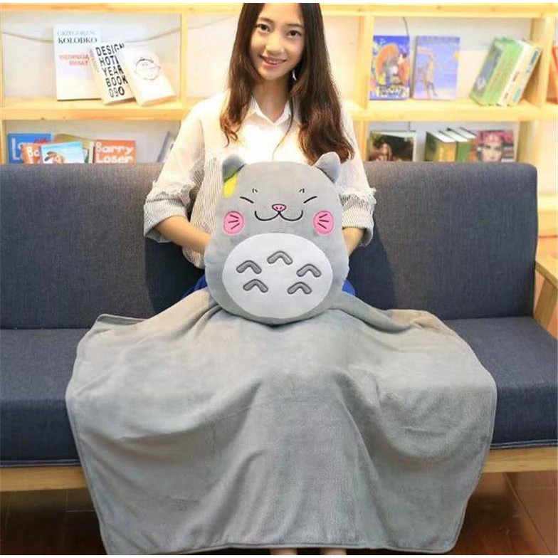 Bộ chăn gối văn phòng Olivin Totoro  Mới 2020