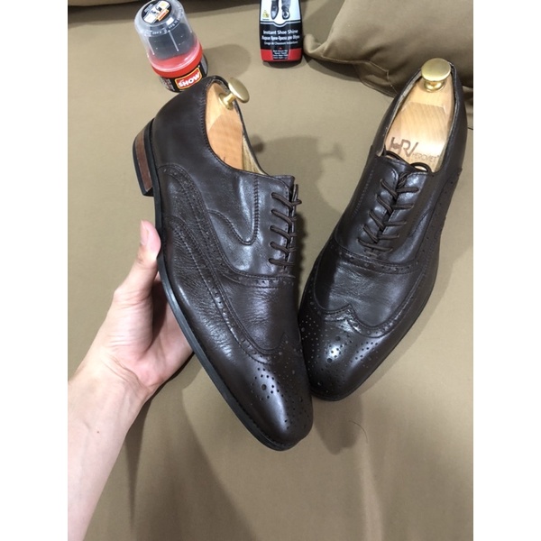 [Giày 2hand] [Size 41] [TonaShoe] Giày Tây Kiểu Dáng Wingtips Broughe Thương Hiệu Esprendor Đình Đám Tại Châu Âu