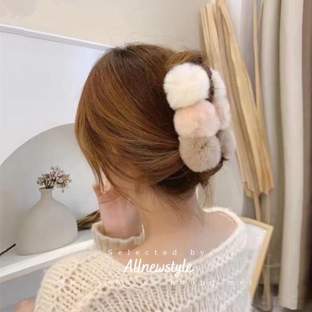 Kẹp lông mềm mùa đồng xinh xắn 2021 Allnewstyle