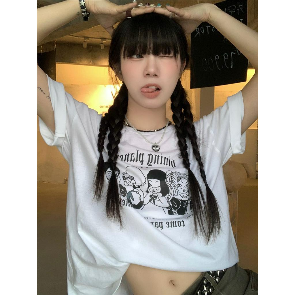 Áo Thun Nữ Tay Ngắn In Họa Tiết Mùa Hè Phong Cách Mới 51275