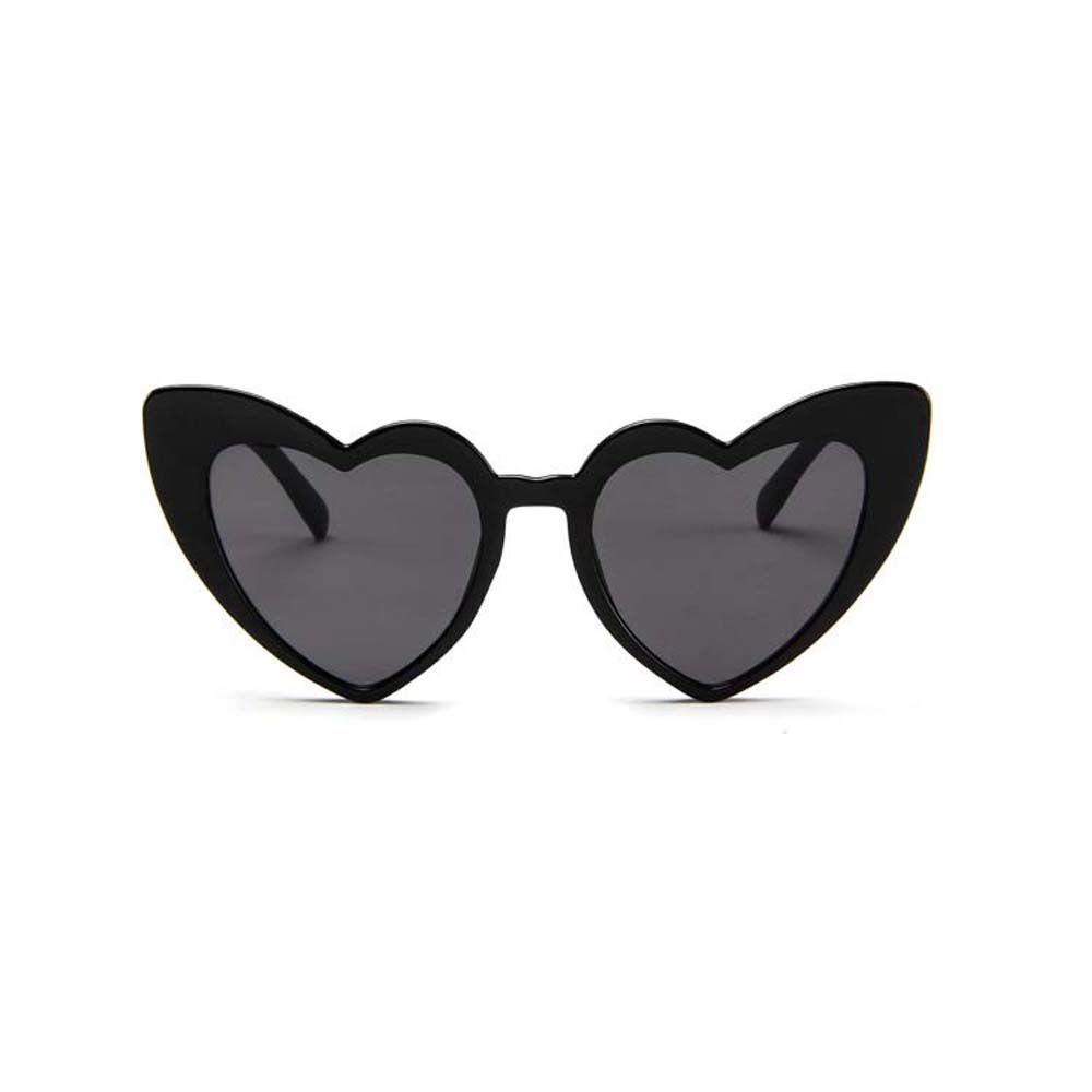 Jeromy love heart sunglasses hợp thời trang màu đỏ gợi cảm thương hiệu sang trọng thời trang hình trái tim kính râm nữ màu đen