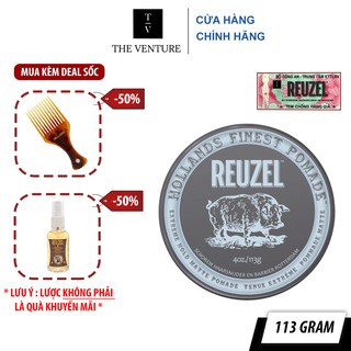 Sáp Vuốt Tóc Reuzel Extreme Hold Matte Pomade Chính Hãng - Pomade Heo Xám