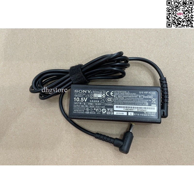 Sạc laptop Sony Vaio 10.5V-4.3A Vaio Duo Pro 11, Pro 13, SVD13, SVP13, VGP- AC10V10, VGP -AC10V9, ADP -50ZH, 4.8mm*1.7mm