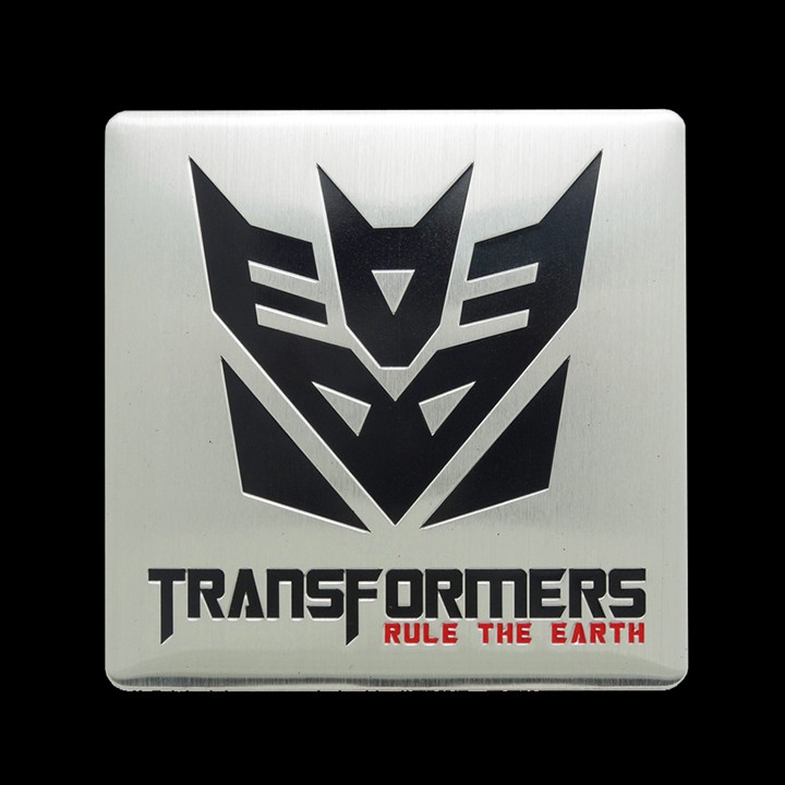 Miếng dán kim loại hình TRANSFORMERS DECEPTICON rule the earth 8cm