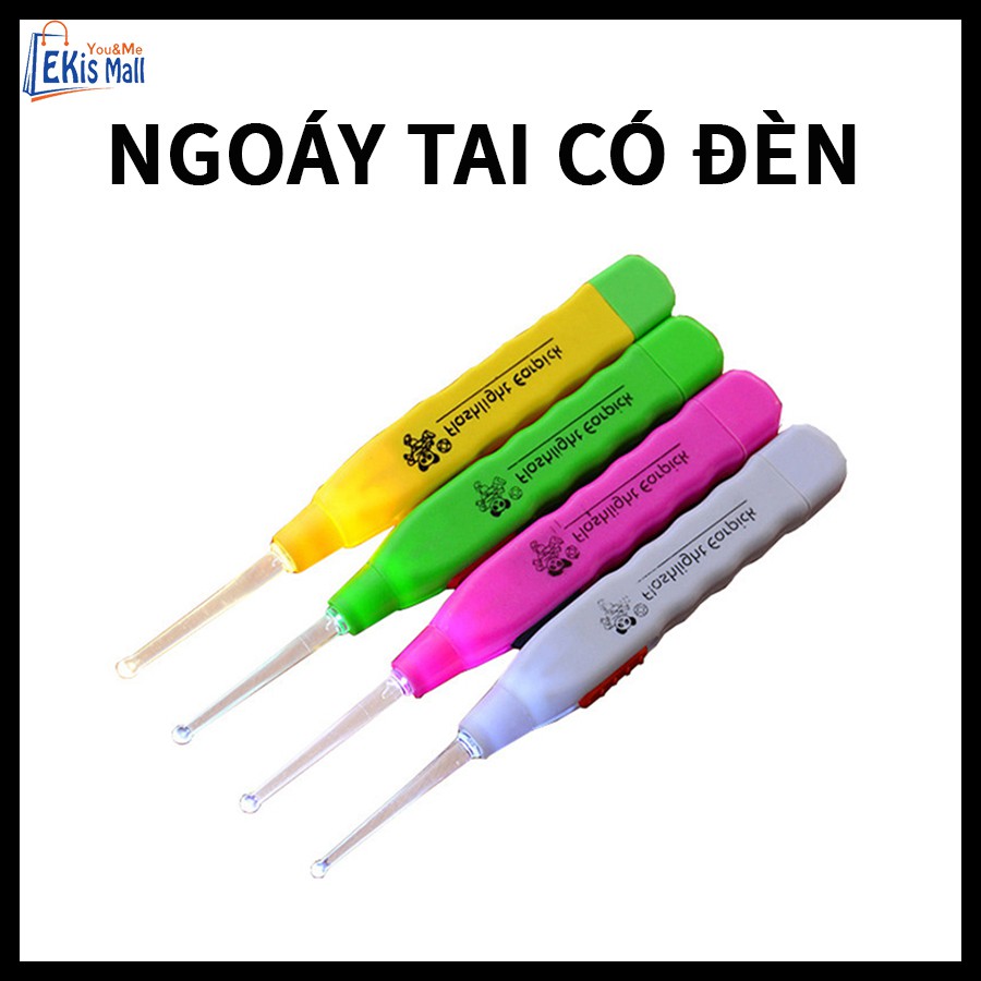 Bộ lấy ráy tai Ngoáy tai có đèn cho bé