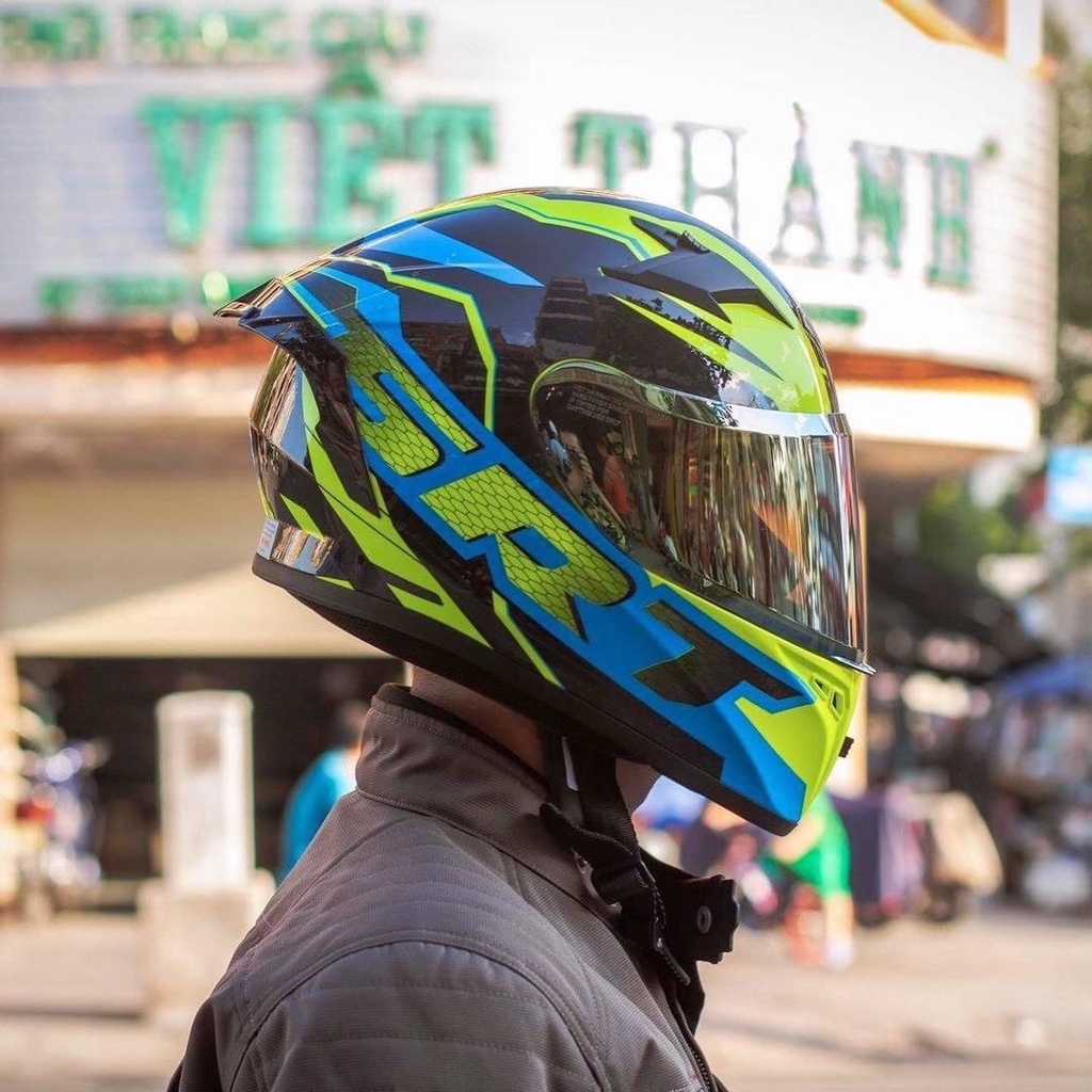 Mũ fullface Yohe 978 Plus SRT 2 màu đối xứng