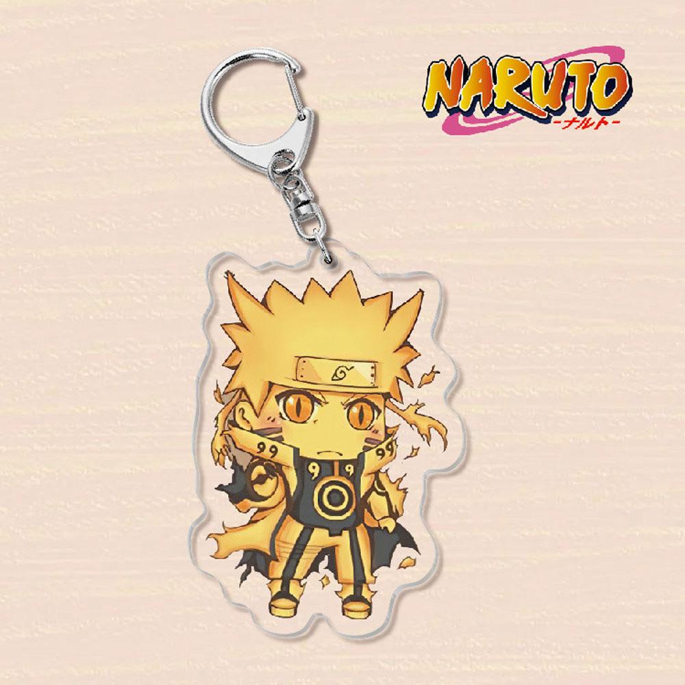 LANFY Móc Khóa Acrylic Hình Nhân Vật Uchiha Sasuke Trong Naruto
