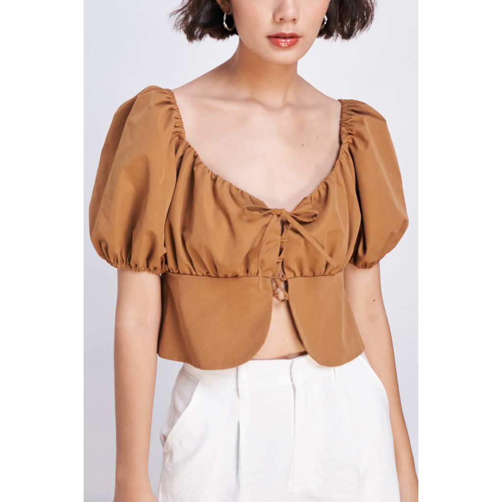 DOTTIE - Áo Kiểu Tay Phồng T0003