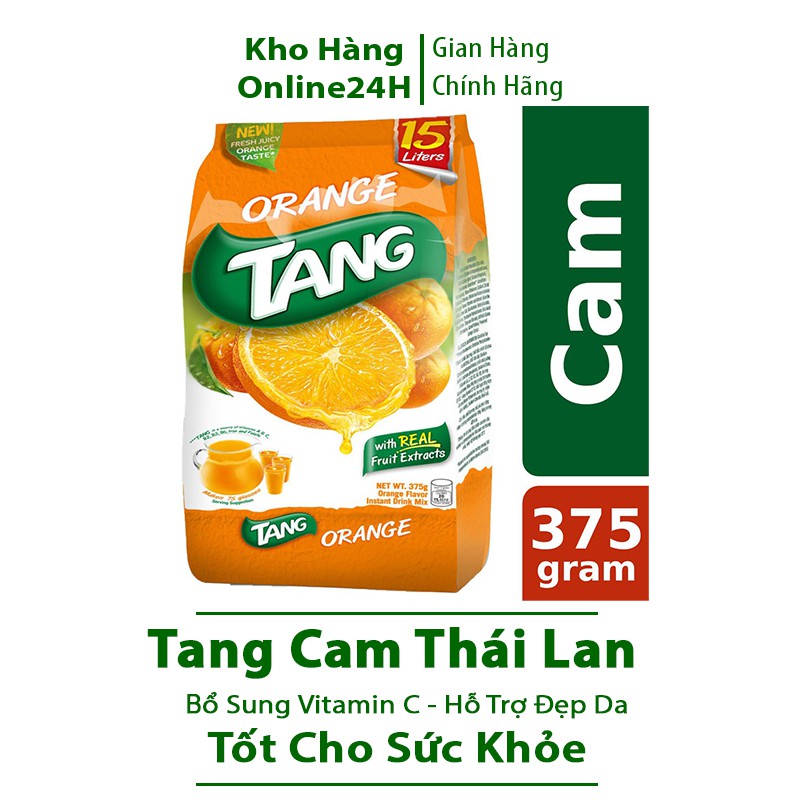 Bột pha nước cam Tang gói 375g