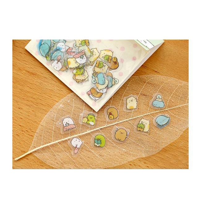 Set 50/80 nhãn dán hình Sumikko Gurashi đáng yêu để trang trí nhật ký/lưu bút/sổ tay