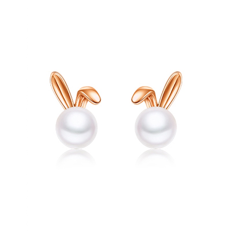 Vòng cổ Mặt Hình Thỏ Đính Ngọc Trai Dễ Thương