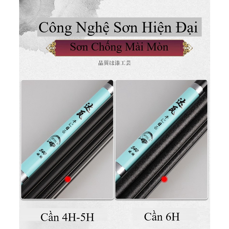 Cần câu đơn câu đài Dawa Qianri 4H 5H 6H siêu bền siêu nhẹ