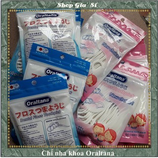 Tăm chỉ nha khoa Oraltana 50 cái combo 5 gói