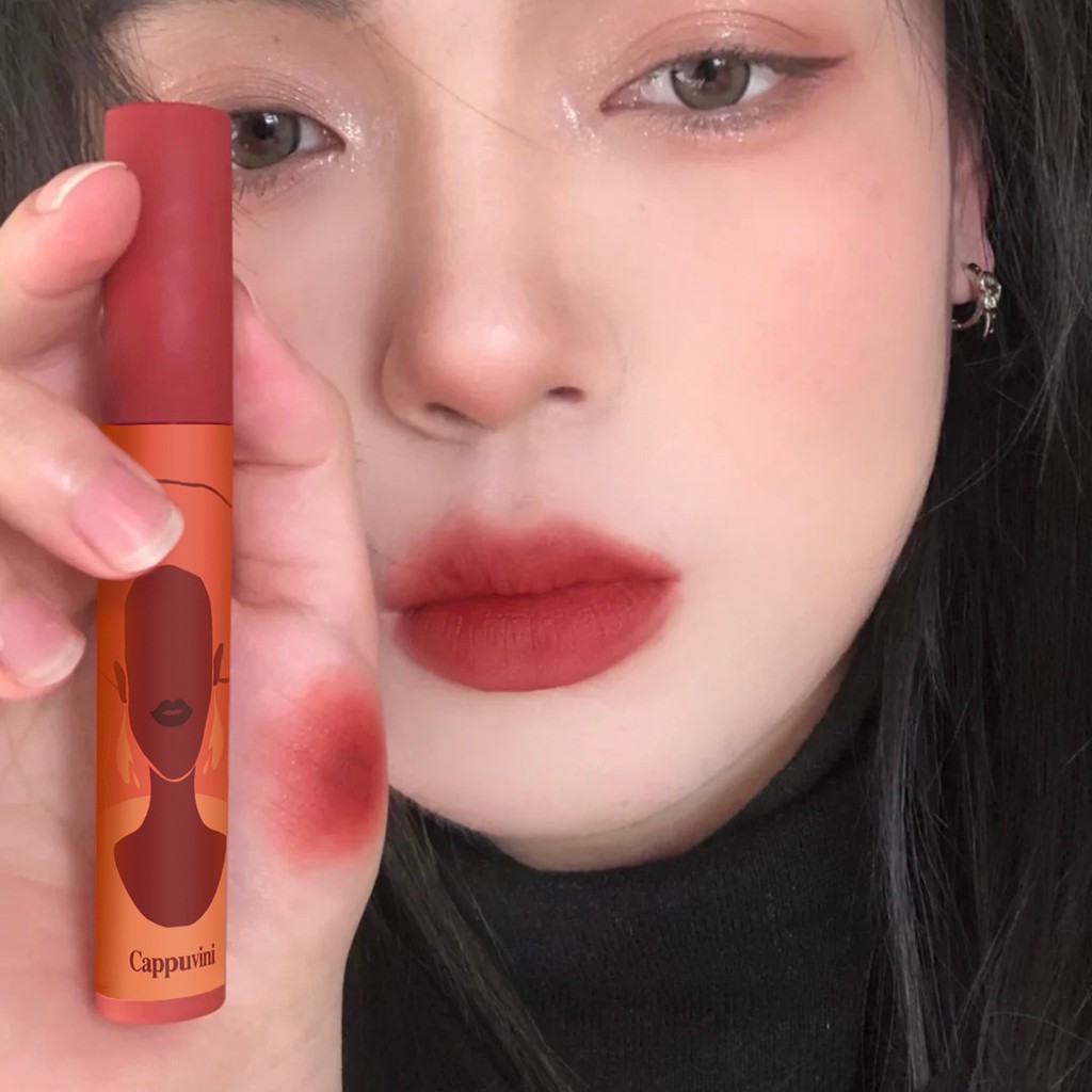 Son lì Cappuvini mềm mịn như nhung chống thấm nước chống khô môi lâu trôi | BigBuy360 - bigbuy360.vn