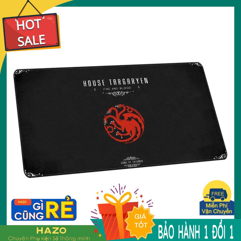 Lót chuột Bàn di chuột Game Rồng Ba Đầu House Targaryen HT8 - Cỡ Lớn