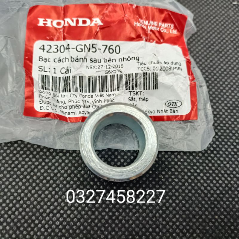 Bạc cách bánh sau, cục canh nhông tải cùi dĩa DREAM, WAVE, FUTURE... zin honda