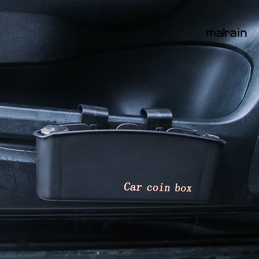 Hộp Đựng Tiền Xu / Điện Thoại Bằng Nhựa Gắn Cửa Xe Hơi Tiện Dụng