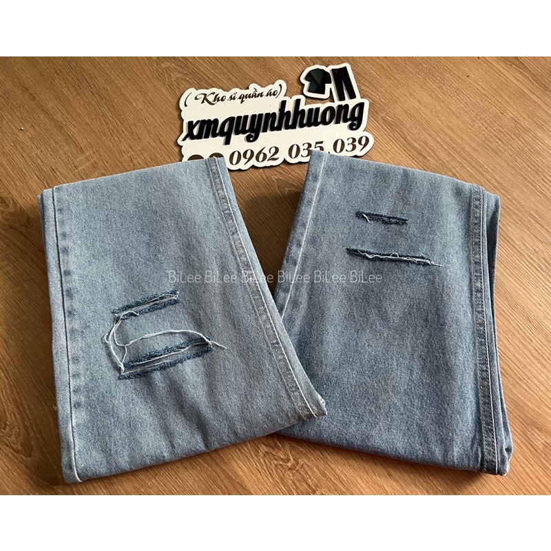 [Mã FAMARAL2 giảm 10K đơn 50K] [Có size lớn] Quần baggy jean rách 17.3 3 line, kèm video tự quay