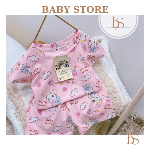 😍SALE😍 Đồ bộ cotton cho bé trai, bé gái mùa hè. Đồ ngủ, quần áo ngủ trẻ em dễ thương