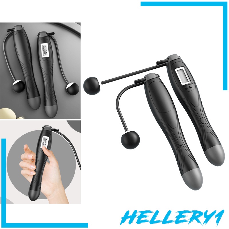 [Hellery1] Dây Nhảy Thể Dục Calorie Điện Tử Không Dây Chế Độ Kép