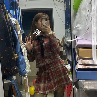 Set áo+chân váy dạ