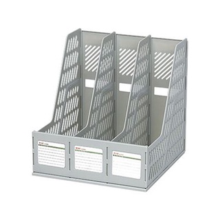 File nan nhựa 3 ngăn Deli 9845 - Giá đựng tài liệu 3 ngăn để bàn