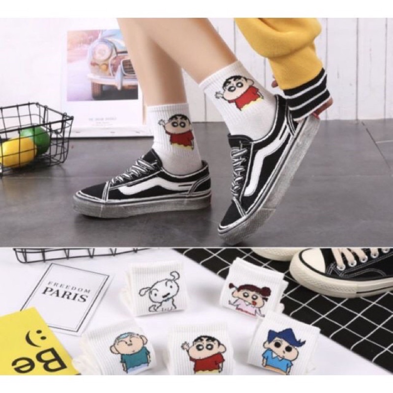 Tất vớ Cổ Ngắn Shin Cậu Bé Bút Chì Đáng Yêu