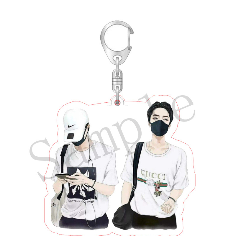 Móc khóa in hình nhân vật trong Bo Jun Yi Xiao