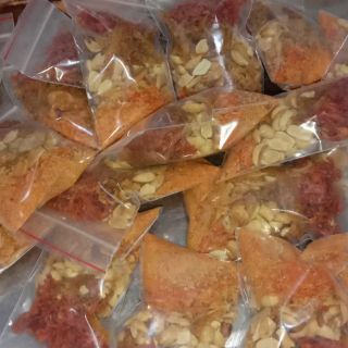 1 bịch bánh tráng trộn sa tế thập cẩm shopnamdung để riêng gia vị