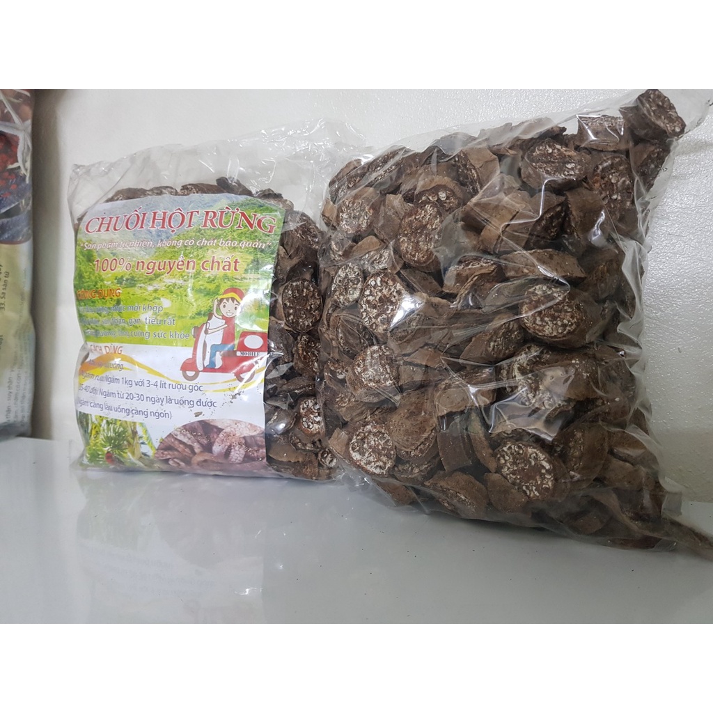 (1kg) Chuối hột rừng thái lát thơm nức mũi, tan sỏi thận, đỡ đau lưng, xương khớp