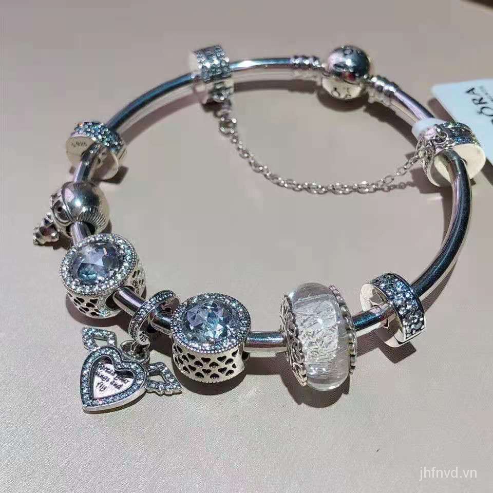 Vòng tay Pandora mạ bạc 925 mặt hình dream catcher thời trang nữ