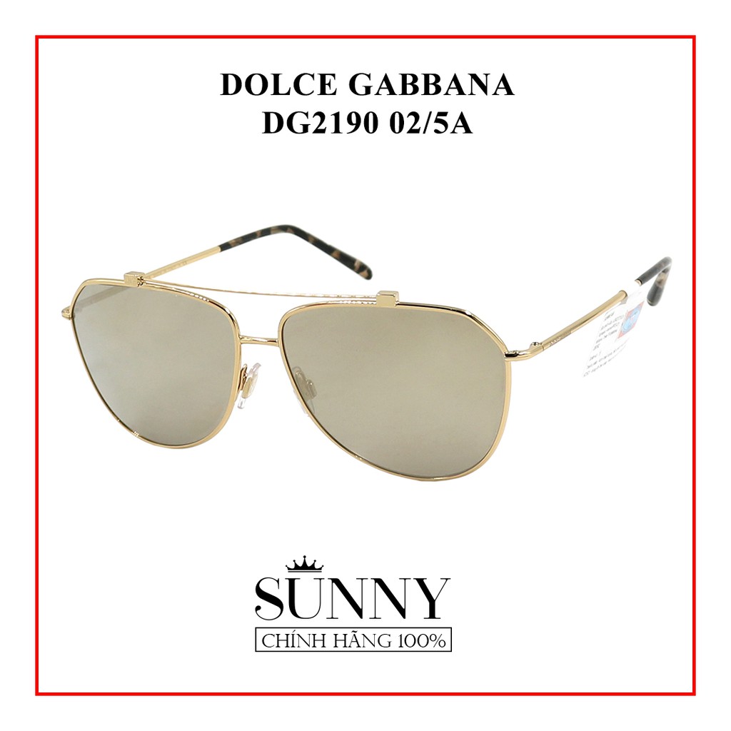 Kính mát chính hãng Dolce&amp;Gabbana DG2190 màu sắc thời trang, thiết kế dễ đeo bảo vệ mắt